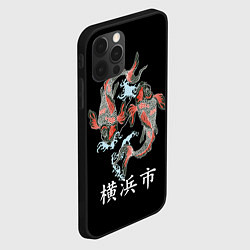 Чехол для iPhone 12 Pro Иокогама, цвет: 3D-черный — фото 2