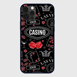 Чехол для iPhone 12 Pro Casino, цвет: 3D-черный