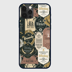 Чехол iPhone 12 Pro Этикетки мира Виски