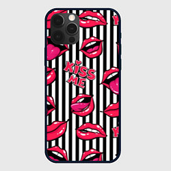 Чехол iPhone 12 Pro Kiss Me - pattern