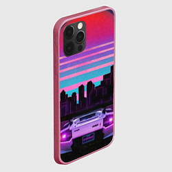 Чехол для iPhone 12 Pro Racing 80s, цвет: 3D-малиновый — фото 2