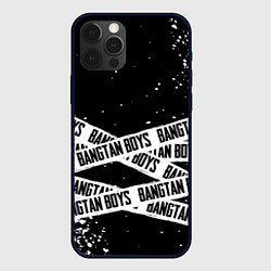 Чехол для iPhone 12 Pro BTS, цвет: 3D-черный