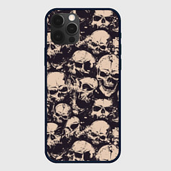 Чехол iPhone 12 Pro Черепа - паттерн