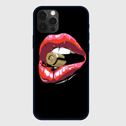 Чехол iPhone 12 Pro Губы с патроном