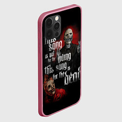 Чехол для iPhone 12 Pro Slipknot: This Song, цвет: 3D-малиновый — фото 2