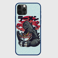 Чехол для iPhone 12 Pro Blue Godzilla, цвет: 3D-тёмно-синий