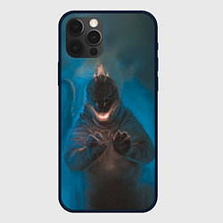 Чехол iPhone 12 Pro Blue Godzilla