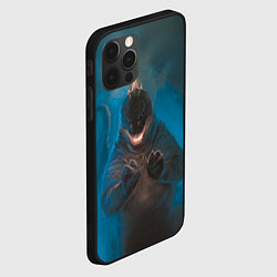 Чехол для iPhone 12 Pro Blue Godzilla, цвет: 3D-черный — фото 2
