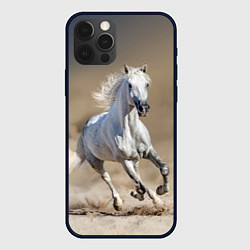 Чехол iPhone 12 Pro Белый конь - галоп