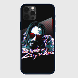 Чехол iPhone 12 Pro Cyberpunk 2077: City to Burn