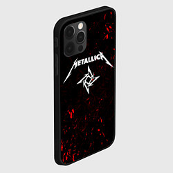 Чехол для iPhone 12 Pro METALLICA, цвет: 3D-черный — фото 2