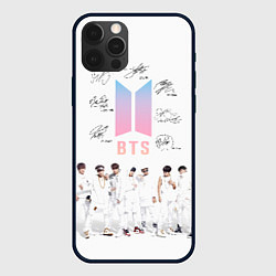 Чехол iPhone 12 Pro BTS белый постер
