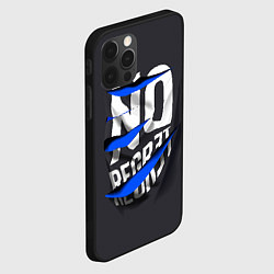 Чехол для iPhone 12 Pro Без сожаления объемная надпись, цвет: 3D-черный — фото 2