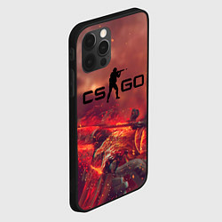 Чехол для iPhone 12 Pro CS GO logo abstract style, цвет: 3D-черный — фото 2