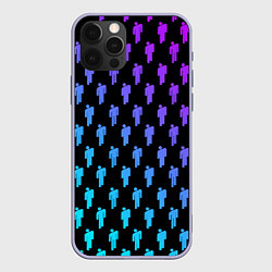 Чехол для iPhone 12 Pro Billie Eilish: Neon Pattern, цвет: 3D-светло-сиреневый