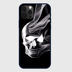 Чехол для iPhone 12 Pro Wind - smoky skull, цвет: 3D-черный
