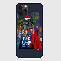 Чехол для iPhone 12 Pro Doctor Who, цвет: 3D-черный