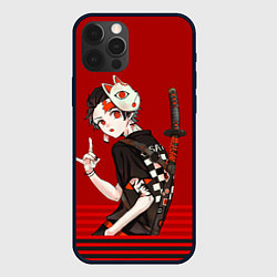 Чехол для iPhone 12 Pro Demon Slayer, цвет: 3D-черный