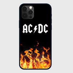 Чехол для iPhone 12 Pro AC DC, цвет: 3D-черный