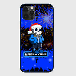 Чехол для iPhone 12 Pro НОВОГОДНИЙ UNDERTALE, цвет: 3D-черный