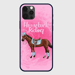 Чехол для iPhone 12 Pro Horseback Rading, цвет: 3D-черный