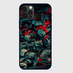 Чехол для iPhone 12 Pro Уголь, цвет: 3D-черный