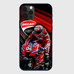 Чехол для iPhone 12 Pro Andrea Dovizioso, цвет: 3D-черный