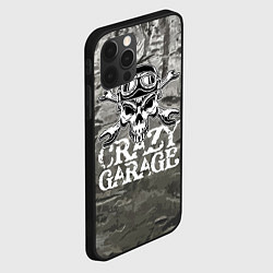Чехол для iPhone 12 Pro Crazy garage, цвет: 3D-черный — фото 2