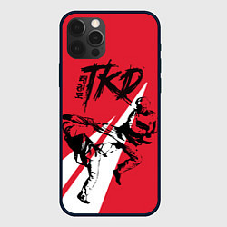 Чехол для iPhone 12 Pro Taekwondo, цвет: 3D-черный