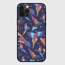 Чехол iPhone 12 Pro Райские попугаи