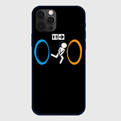 Чехол для iPhone 12 Pro PORTAL, цвет: 3D-черный