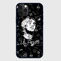 Чехол для iPhone 12 Pro LIL PEEP, цвет: 3D-черный