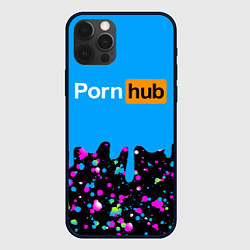 Чехол для iPhone 12 Pro PornHub, цвет: 3D-черный