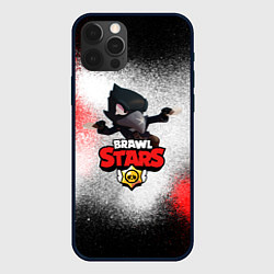 Чехол для iPhone 12 Pro BRAWL STARS CROW, цвет: 3D-черный