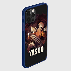 Чехол для iPhone 12 Pro Yasuo, цвет: 3D-тёмно-синий — фото 2