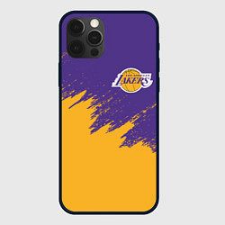 Чехол для iPhone 12 Pro LA LAKERS, цвет: 3D-черный