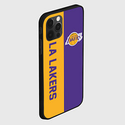 Чехол для iPhone 12 Pro LA LAKERS, цвет: 3D-черный — фото 2