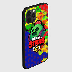 Чехол для iPhone 12 Pro BRAWL STARS SPIKE, цвет: 3D-черный — фото 2