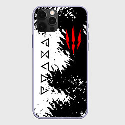 Чехол для iPhone 12 Pro THE WITCHER, цвет: 3D-светло-сиреневый