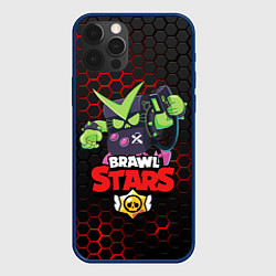 Чехол для iPhone 12 Pro BRAWL STARS VIRUS 8-BIT, цвет: 3D-тёмно-синий