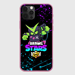 Чехол для iPhone 12 Pro BRAWL STARS VIRUS 8-BIT, цвет: 3D-малиновый