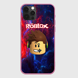 Чехол для iPhone 12 Pro ROBLOX, цвет: 3D-малиновый