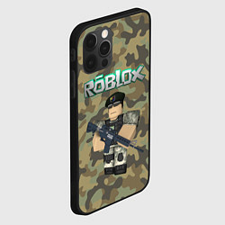 Чехол для iPhone 12 Pro Roblox 23 February Camouflage, цвет: 3D-черный — фото 2