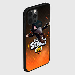 Чехол для iPhone 12 Pro Brawl Stars Crow Ворон, цвет: 3D-черный — фото 2