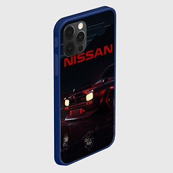 Чехол для iPhone 12 Pro NISSAN, цвет: 3D-тёмно-синий — фото 2