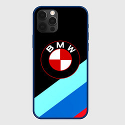 Чехол для iPhone 12 Pro BMW, цвет: 3D-тёмно-синий