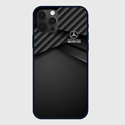 Чехол для iPhone 12 Pro Mercedes-AMG, цвет: 3D-черный