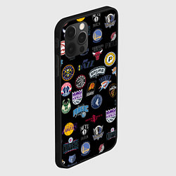 Чехол для iPhone 12 Pro NBA Pattern, цвет: 3D-черный — фото 2