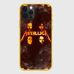 Чехол для iPhone 12 Pro Metallica, цвет: 3D-желтый