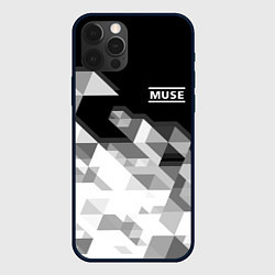 Чехол для iPhone 12 Pro Muse, цвет: 3D-черный